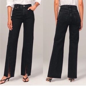 Abercrombie & Fitch The 90s Relaxed l High Rise Jeans Size 37/ 24 US Split Seam